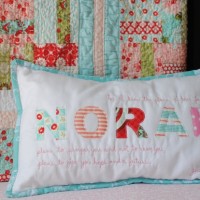 Appique Name Pillow with Verse 1