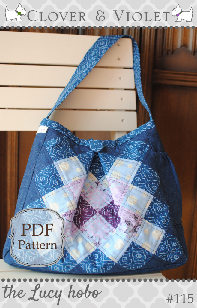 ... to put a pattern together!}, the Lucy hobo pdf pattern is available