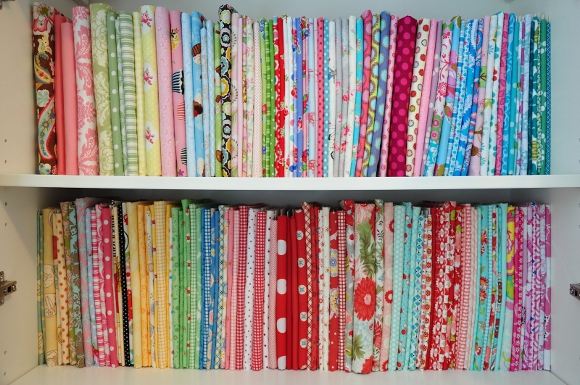 Fabric Shelves Almost Finished