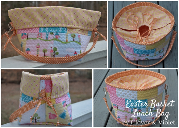Easter Bunny Blog Hop – Quilted Easter Basket Lunch Bag