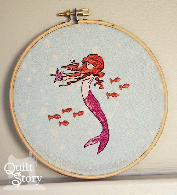 Quilt Story – Mermaid Embroidery