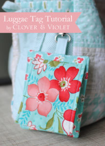 Luggage Tag Tutorial {Back to School at Ellison Lane} - Clover & Violet