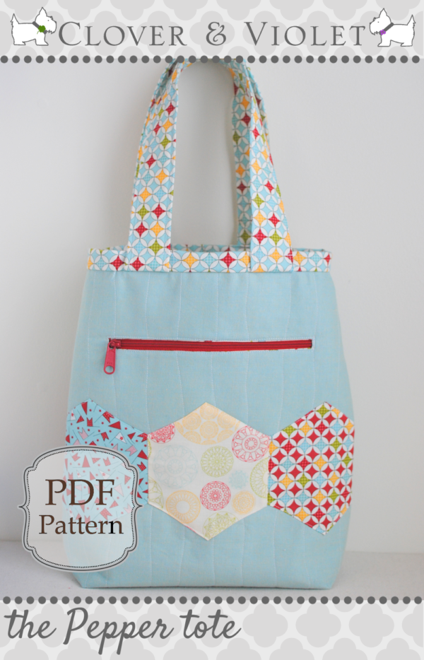 the Pepper tote {Free Pattern} - Clover & Violet