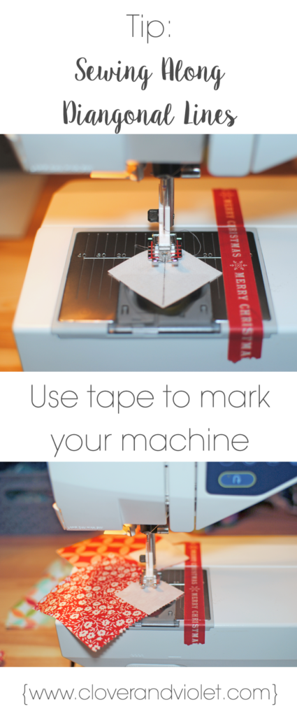 Use tape to mark you machine instead of each individual corner square.