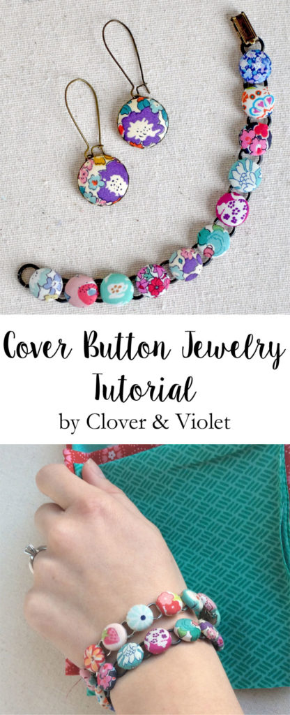 Cover Button Jewelry {Tutorial} - Clover & Violet