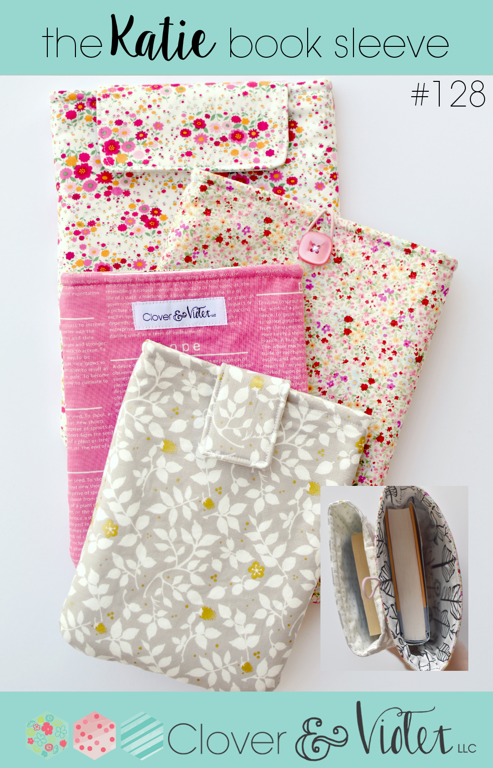 The Katie Book Sleeve - Clover & Violet