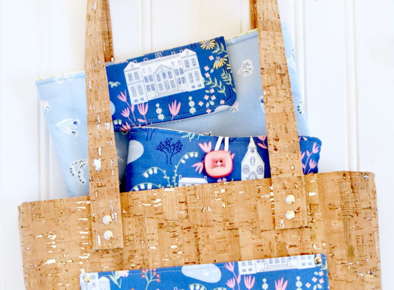 Tote and Book Sleeves for Citrus & Mint Pemberley Blog Tour with Riley Blake Designs
