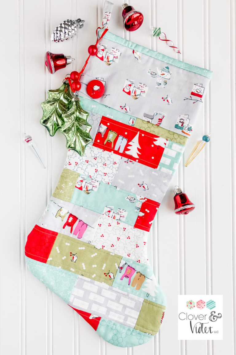 Scrappy Stockings with Covered Button {Tutorial}