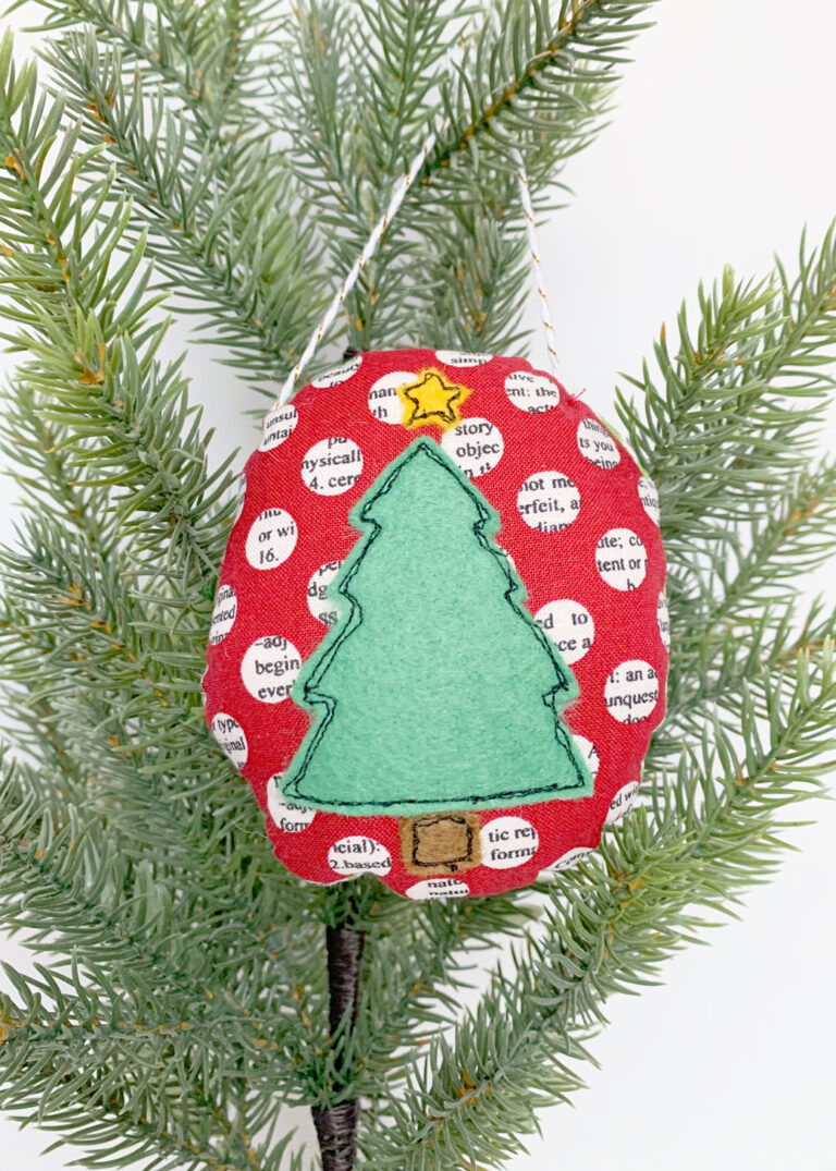 Oval Tree Christmas Ornament Tutorial