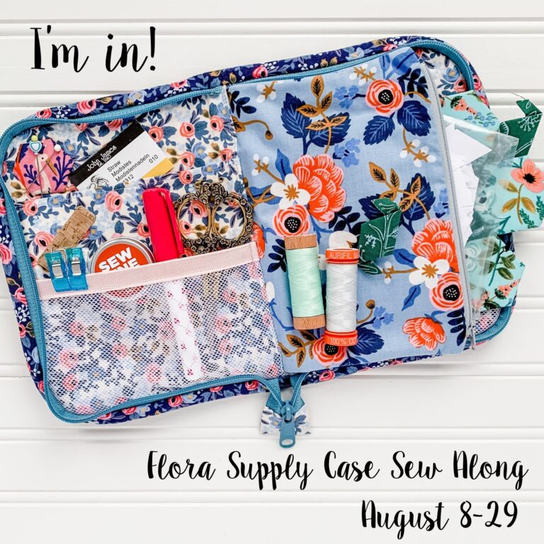 Flora Supply Case Sew Along Week 2: Pockets & Sewing with Vinyl