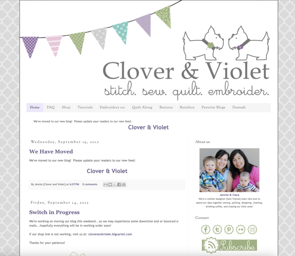Clover & Violet Blogger Blog